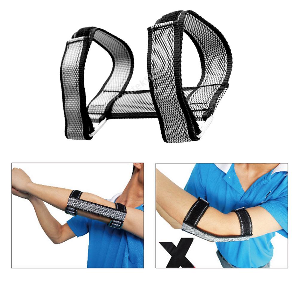 Golf Arm Elbow Brace Band Swing Training Posture Practice Corrector Aids