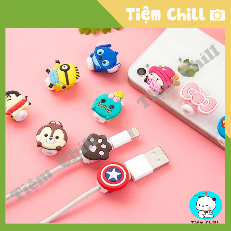 Đầu Thú Cắn Cáp Bảo Vệ Cáp Sạc Tai Nghe (Ngộ Nghĩnh Cute) - Giao Hàng Ngẫu Nhiên