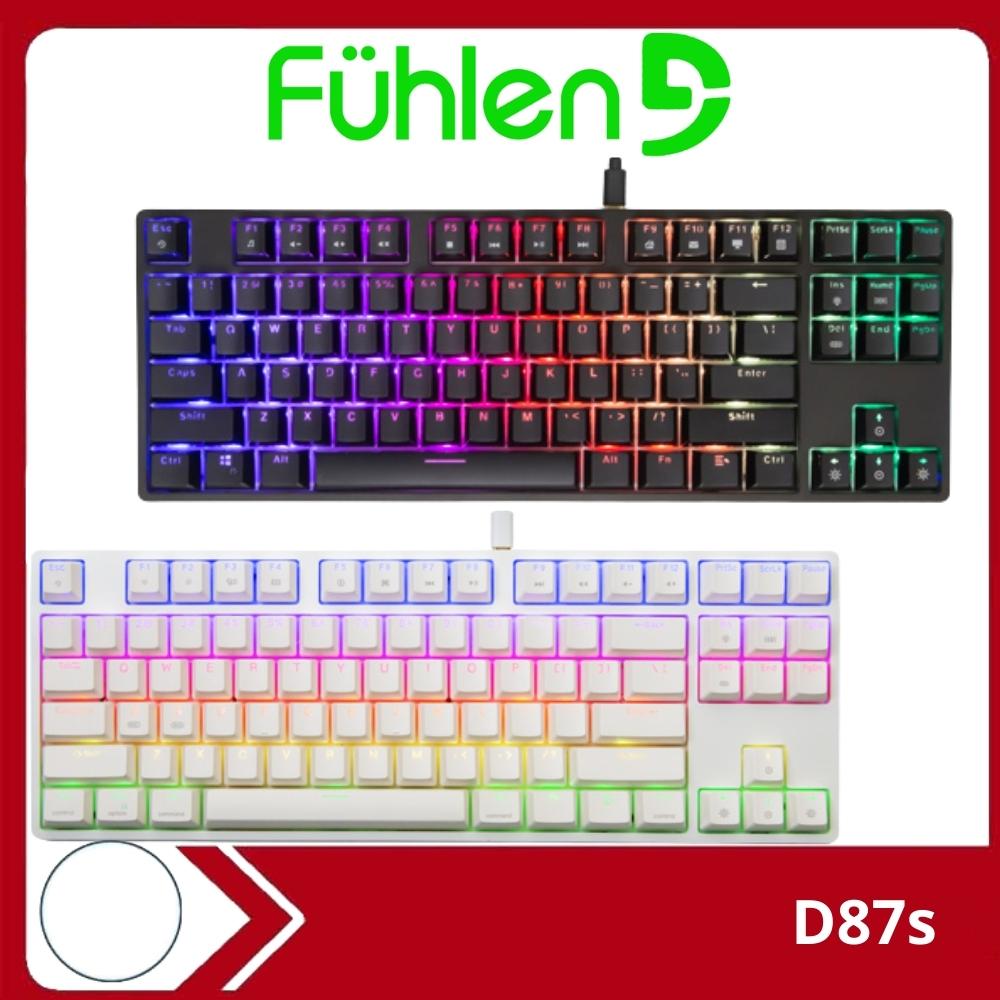 Bàn phím cơ gaming Fuhlen D87s RGB type-C Switch Blue/ Red/ Brown- Hàng chính hãng