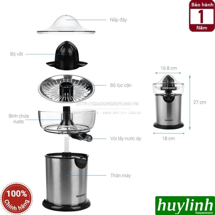 Hình ảnh Máy vắt cam Sharp J130 - 130W - lưới ép inox - Hàng chính hãng