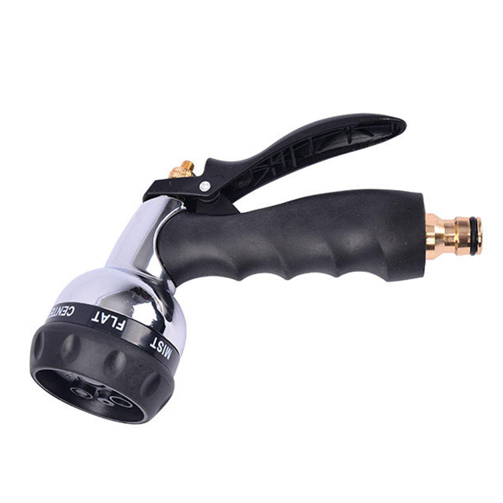 Vòi phun nước 8 Chức năng Có thể điều chỉnh lực mạnh Phun rửa xe Làm vườn Tưới nước