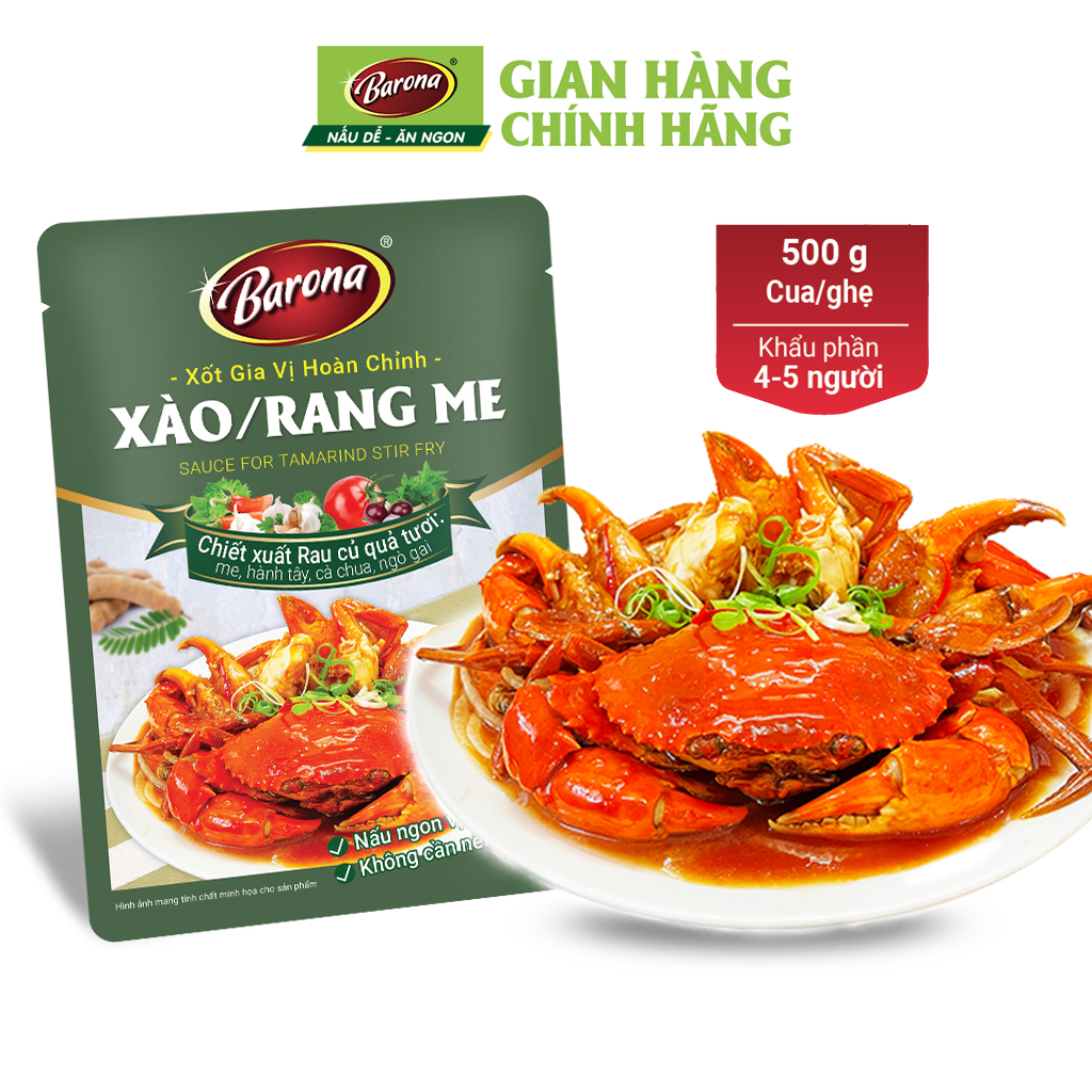 Gia Vị Xào/ Rang Me Barona 80g ướp ngon chuẩn vị không cần nêm nếm