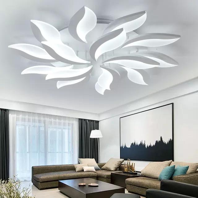 Đèn LED Mâm Ốp Trần MN052/12+15, Đèn Led Trang Trí Phòng Khách, Đèn ốp trần phòng ngủ - 3 Chế Độ Sáng