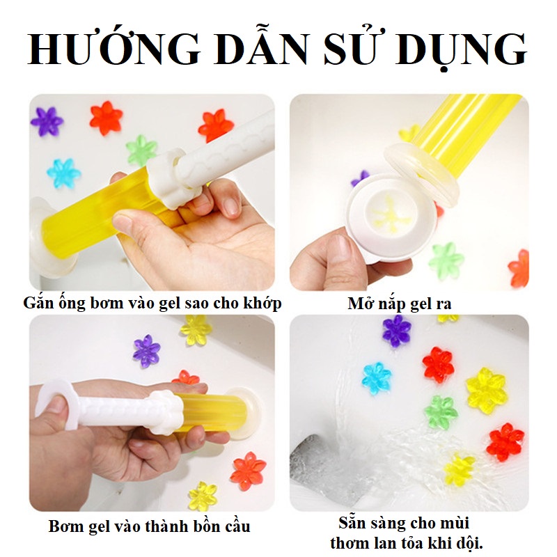 Gel Khử Mùi Bồn Cầu Toilet, Bồn Rửa Chén Bát,  Gel Thơm Diệt Khuẩn, Khử Trùng Bồn Vệ Sinh