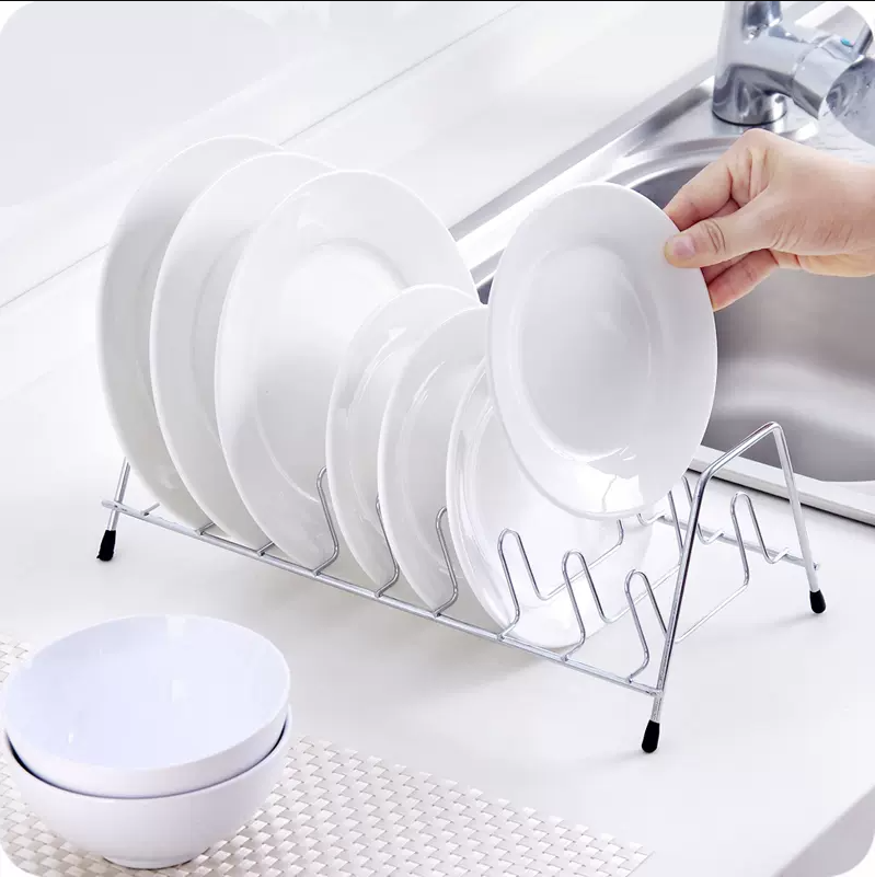 Kệ để đĩa inox 1 tầng không rỉ sét