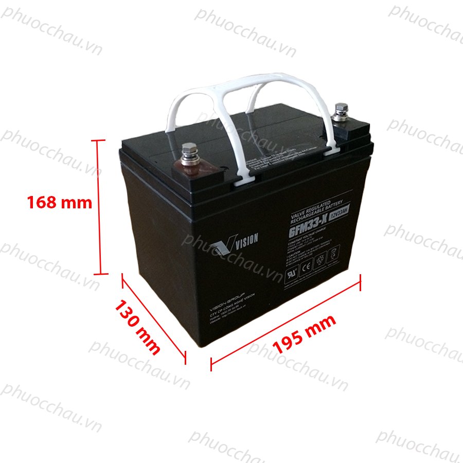 Ắc quy bộ lưu điện, ắc quy Vision 6FM33-X , ắc quy viễn thông