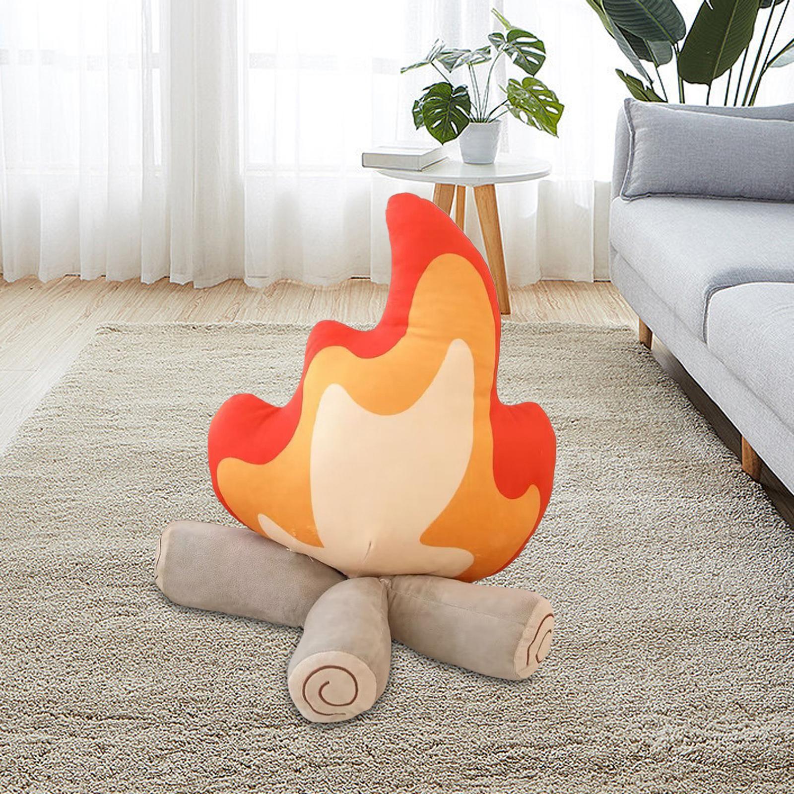 Stuffed Doll Soft Sleeping Pillow Flame Pillow for  Room Birthday Gifts