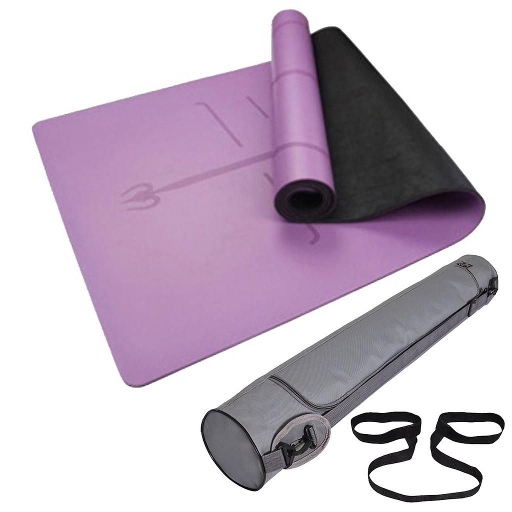 Thảm Tập Yoga Định Tuyến 5mm PU -Xanh lá