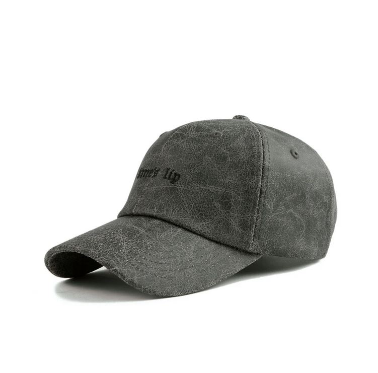 PREMI3R Mũ lưỡi trai ballcap ROMAN LOGO CRACKED BLACK Mũ lưỡi trai phong cách hàn quốc nón thương hiệu chính hãng