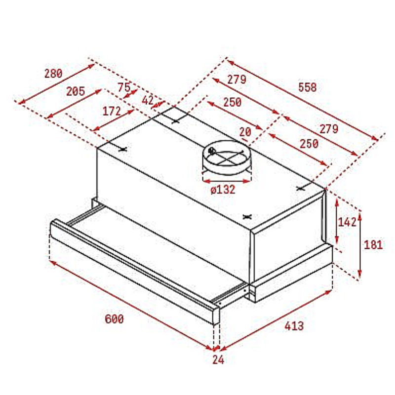 Máy hút mùi TEKA TL 6310 - Hàng Chính Hãng