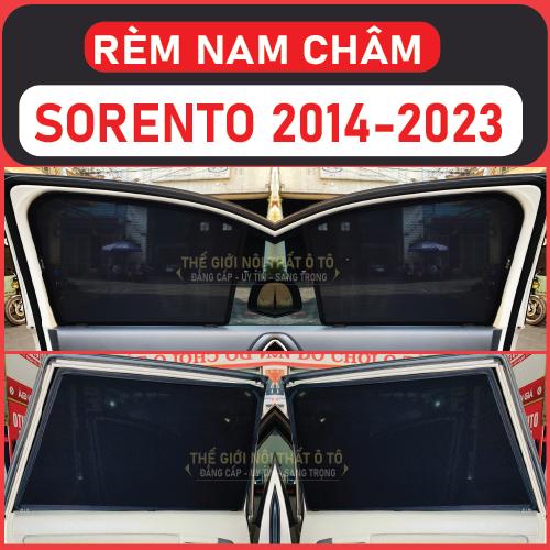 Rèm che nắng nam châm Xe Kia Sorento Bộ 4 tấm chắn nắng chuẩn form xe, nam châm hút mạnh