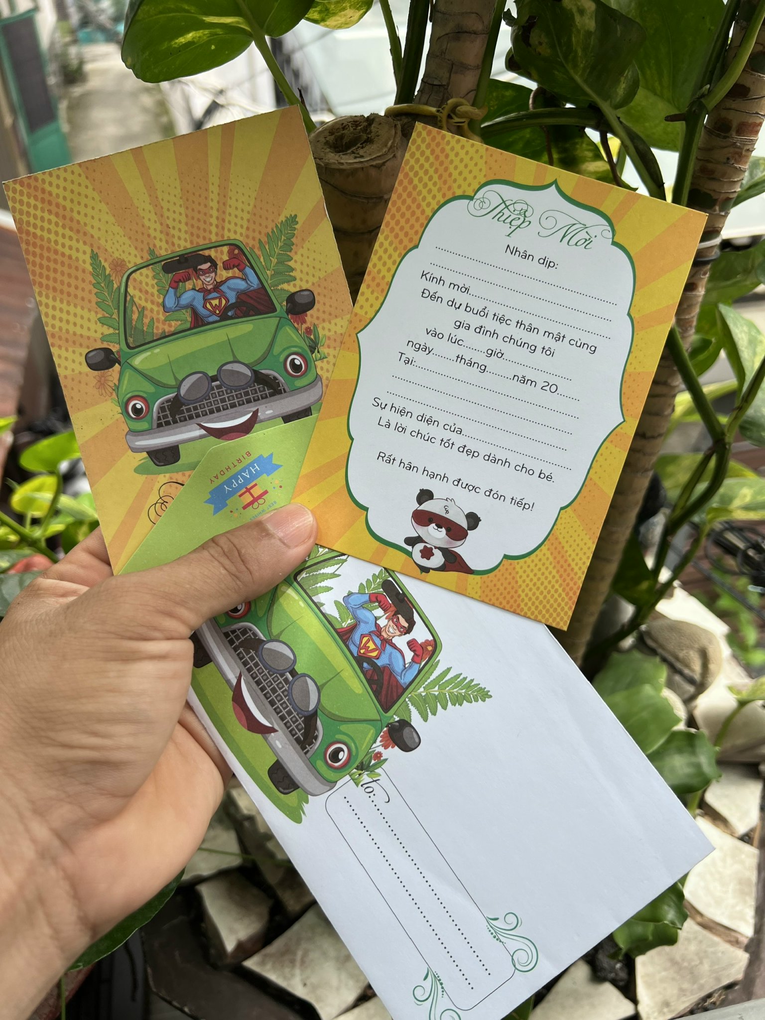 Thiệp Mời Sinh Nhật, Thiệp Mời Thôi Nôi (Set 20 cái)