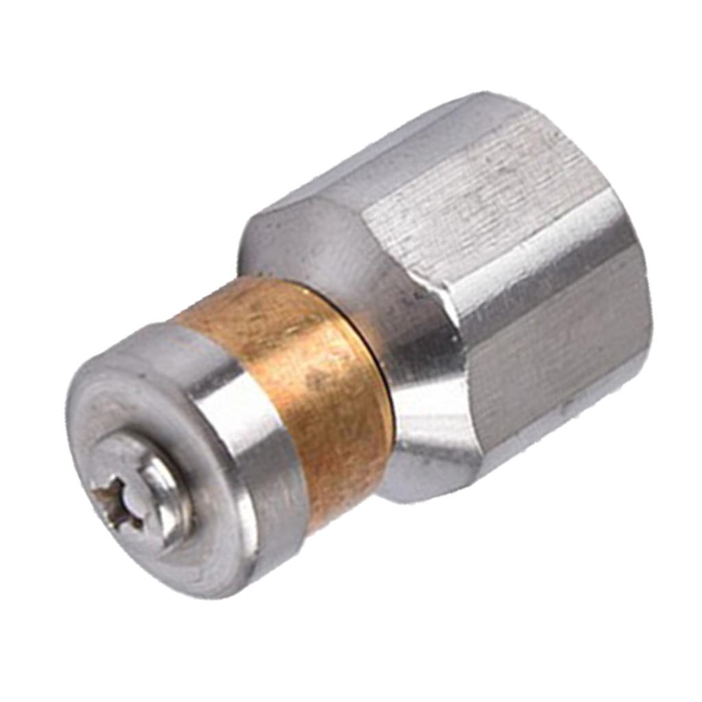 Áp Cống Vệ Sinh Đường Ống Thoát Nước Jetter Vòi Phun 3/8 Sợi Thép Không Gỉ