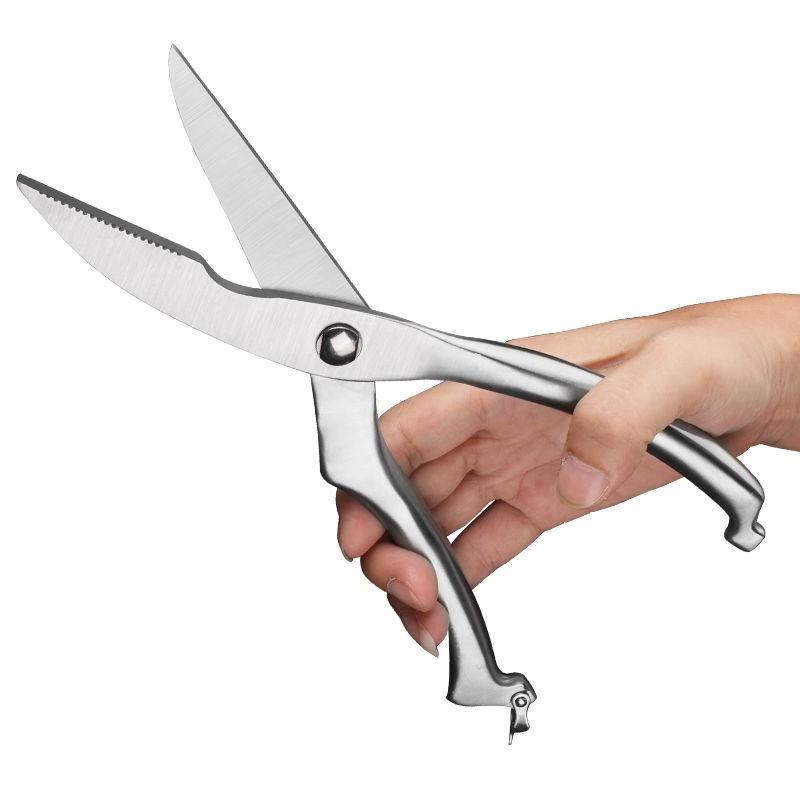 Kéo Cắt Gà, Cắt Xương Chuyên Dụng Có Lò Xo Đàn Hồi Chất Liệu Inox 304 Cao Cấp