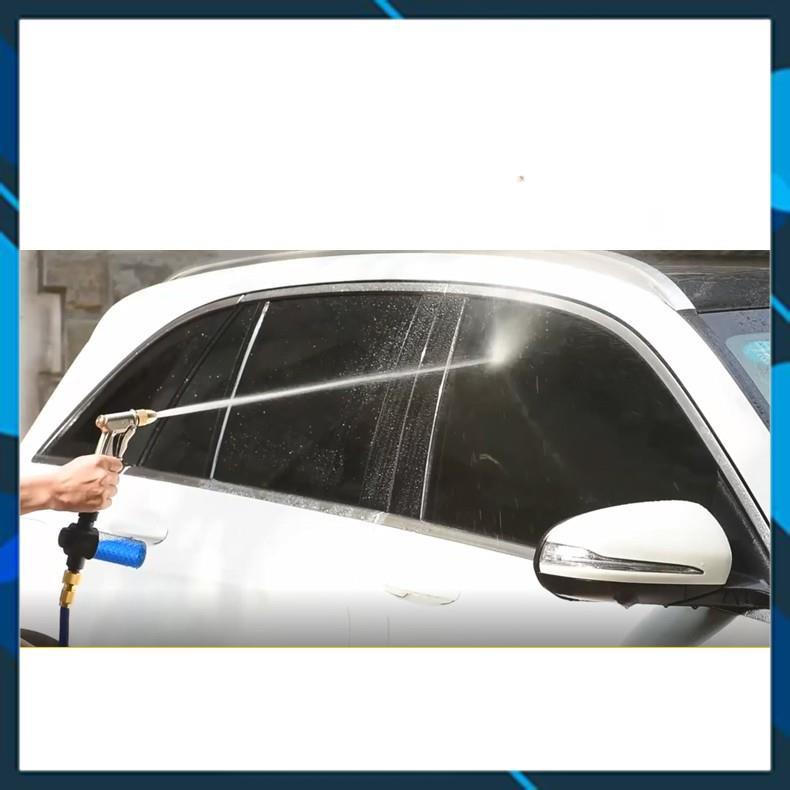 Bộ dây vòi xịt nước rửa xe,tưới cây ,tăng áp 3 lần,loại 3m,5m 206701-3 đầu đồng,cút,nối nhựa đ+ túi đựng bút