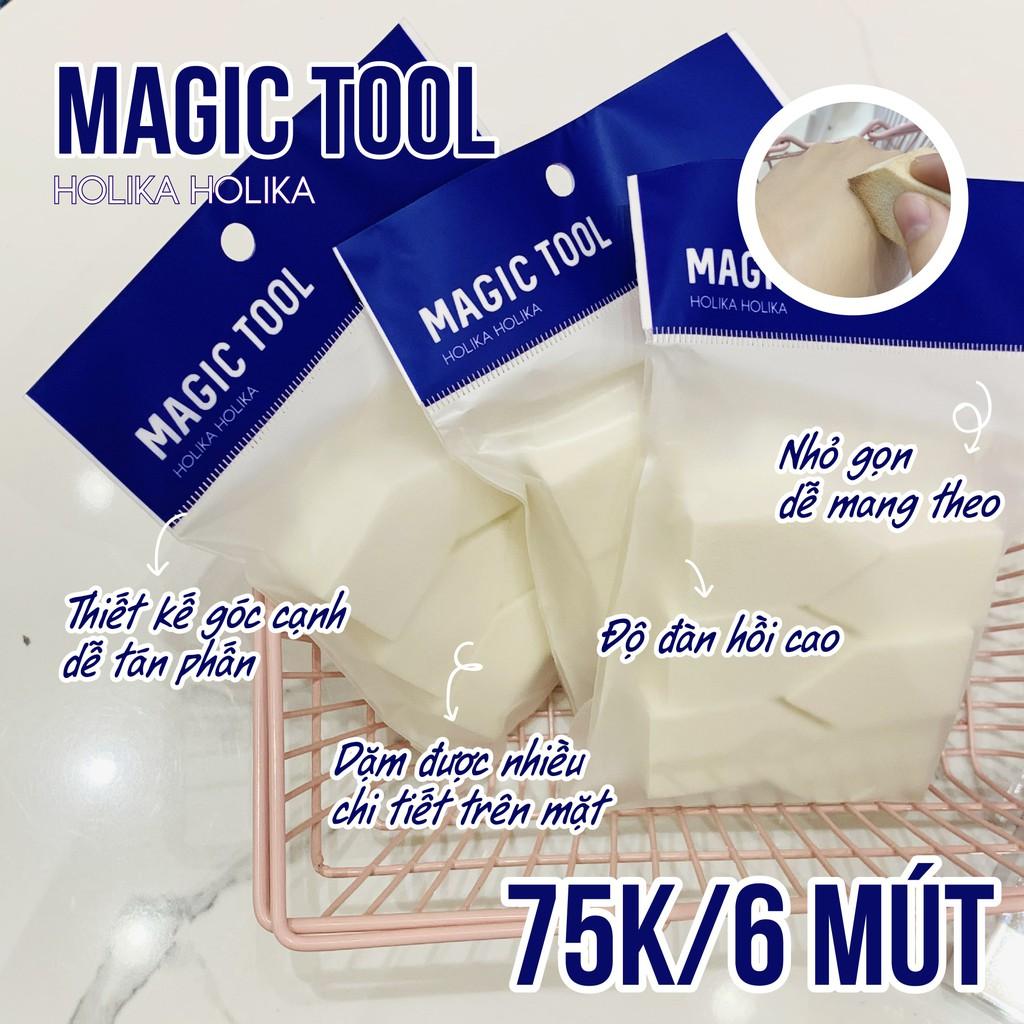 Set 6 mút tán kem nền Holika Holika Magic Tool Foundation Sponge 6P 5x3 (cm)/mút_16619