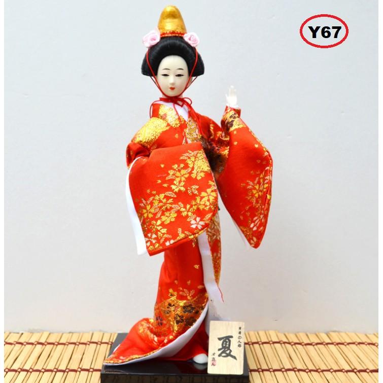 Búp bê Geisha cao 30cm mặc trang phục truyền thống Nhật Bản - mẫu Y67