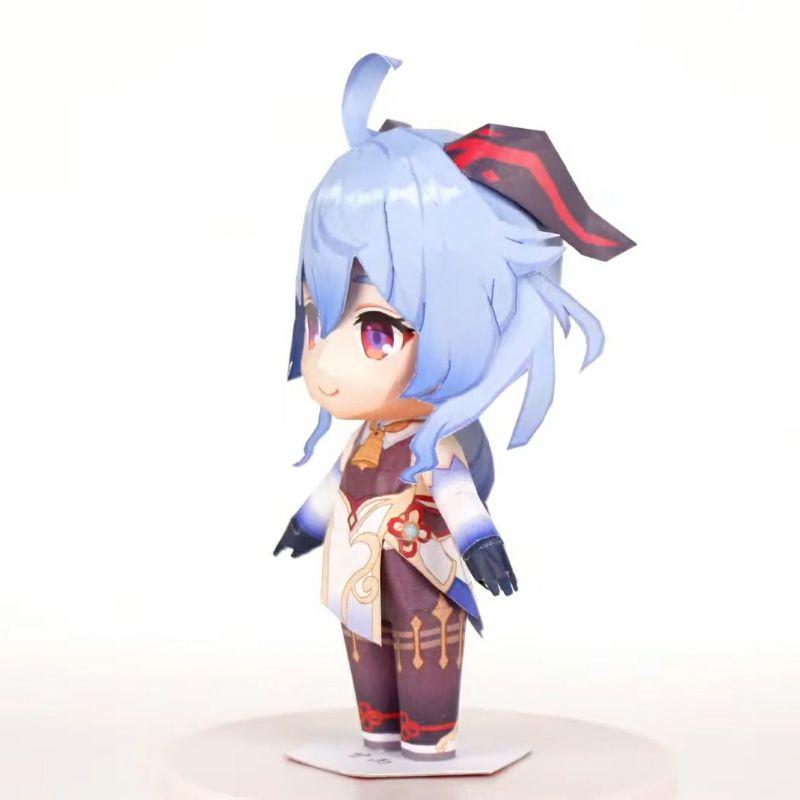 Mô hình giấy anime girl Chibi Ganyu game [Genshin Impact]