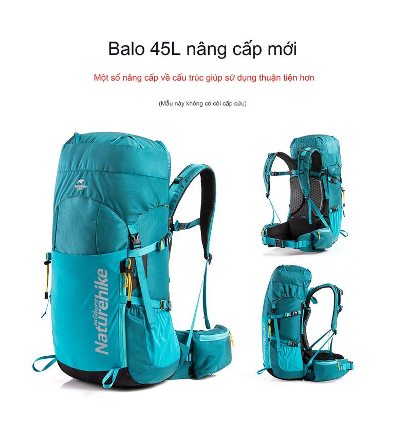 Balo Leo Núi Trợ Lực Naturehike 45L 55L 70L-  NH18Y045-Q- NH16Y020-Q- NH70B070-B