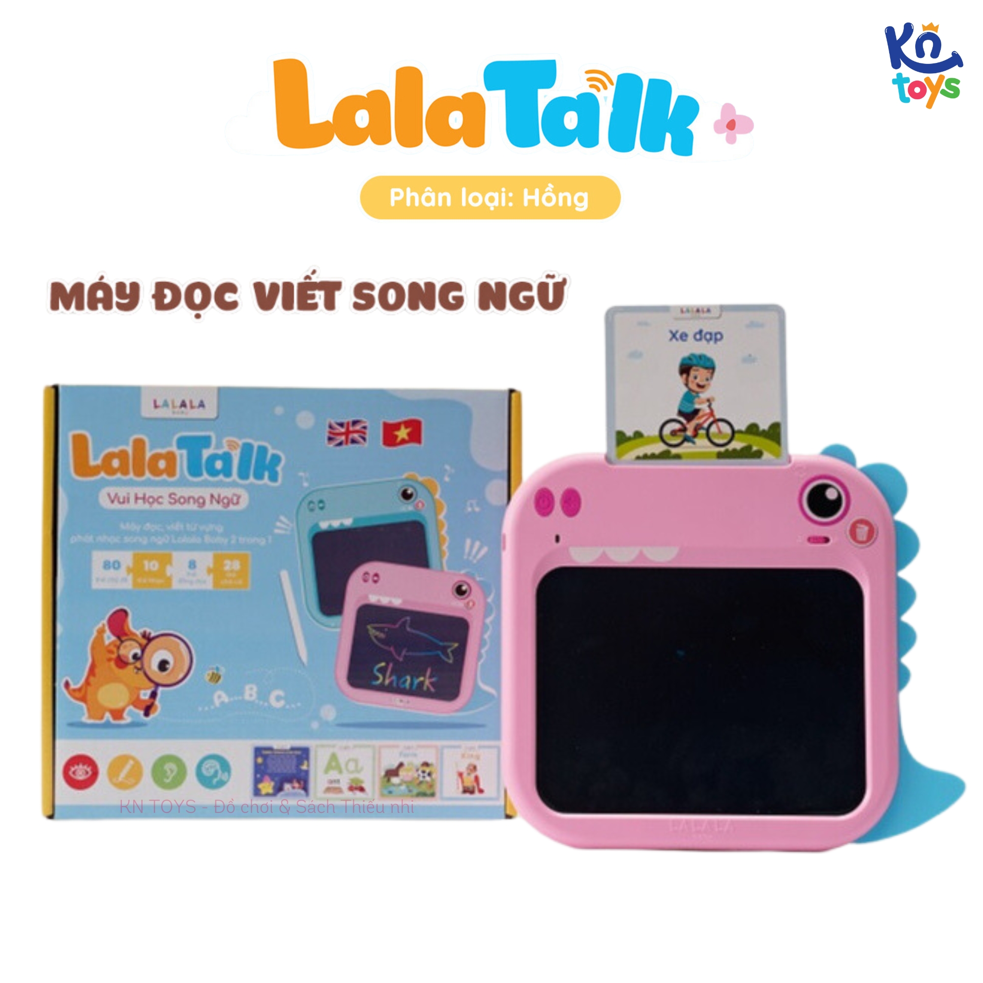 Đồ Chơi Máy Đọc Thẻ Flashcard Song Ngữ Học Tiếng Anh Lalatalk Kết Hợp Bảng Viết Tự Xóa Thông Minh - Lalala Baby