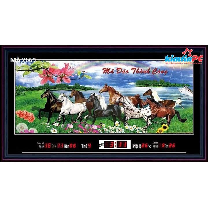 Lịch vạn niên - Tranh Cảnh - 50x90cm - mã 2669