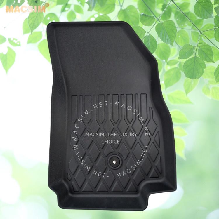 Thảm lót sàn xe ô tô VinFast Fadil Nhãn hiệu Macsim chất liệu nhựa TPE cao cấp màu đen