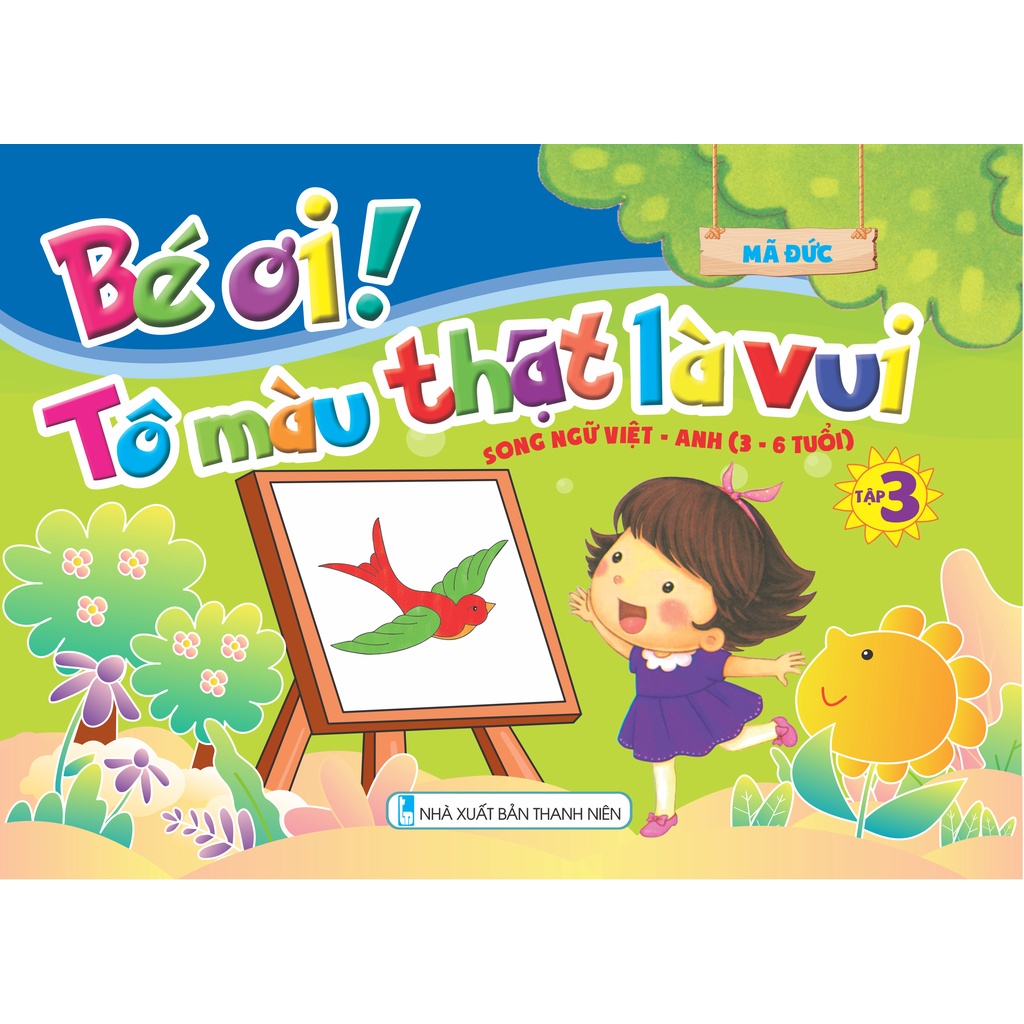 Sách - Trọn bộ 9 cuốn: Bé ơi tô màu thật là vui -ndbooks