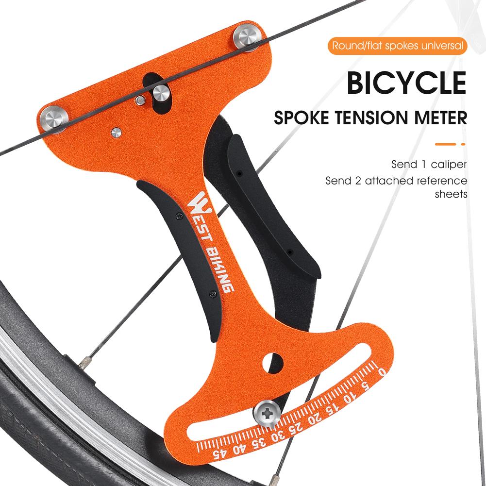 Máy đo độ căng Xe đạp WEST BIKING hiệu chỉnh độ căng bằng nhôm Hợp kim nhôm để sửa chữa bánh xe đạp