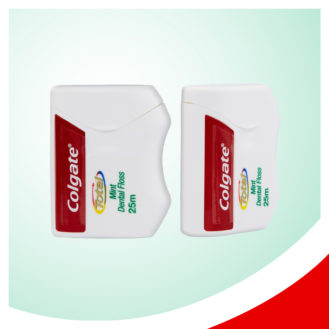 Bộ 2 hộp Chỉ nha khoa Colgate Total Dental Floss hương bạc hà