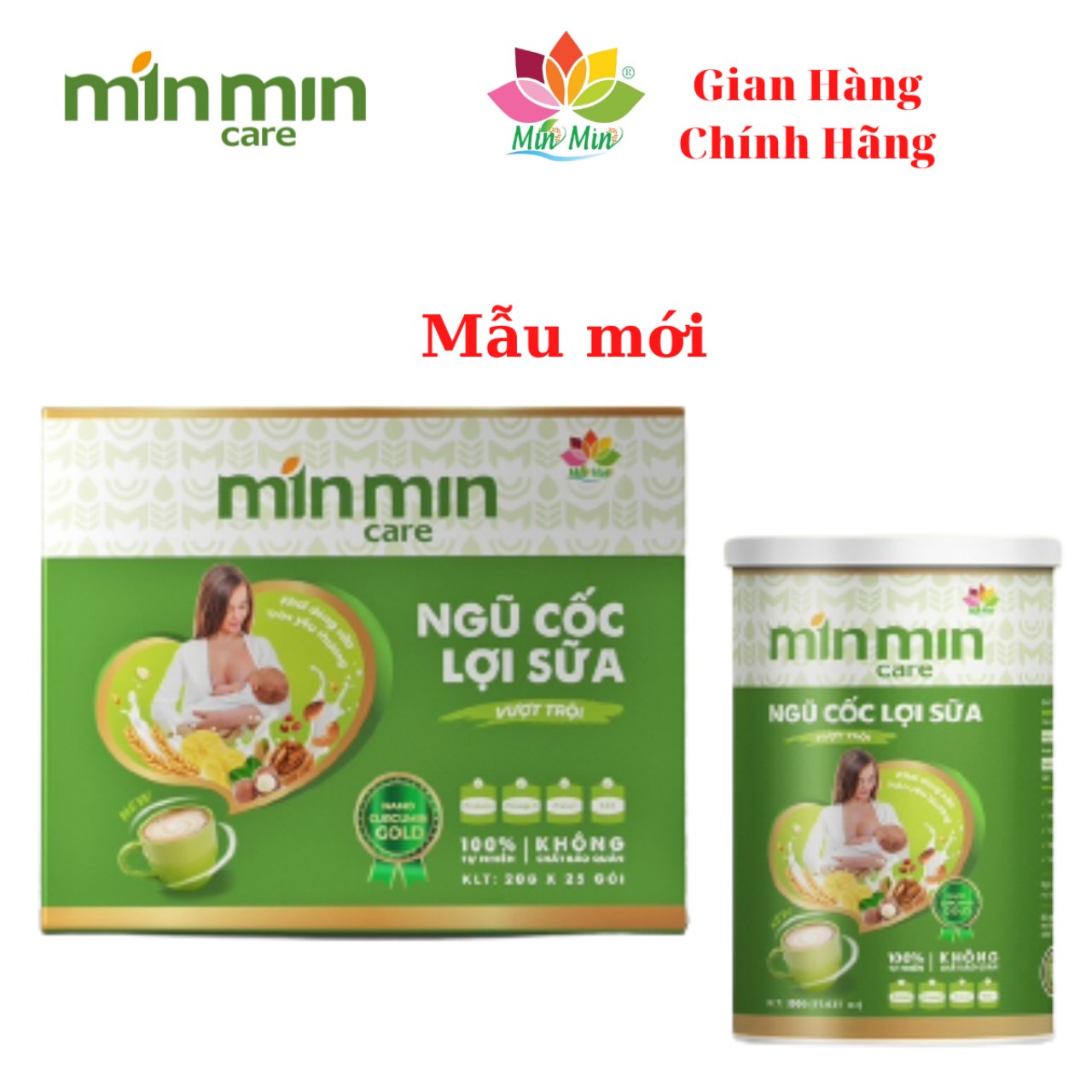 Combo 2 Hộp Ngũ Cốc Min Min Care Lợi Sữa Vượt Trội- Dạng Hộp Đóng Gói _ Ngũ Cốc Lợi Sữa Phục Hồi Sức Khỏe Sau Sinh