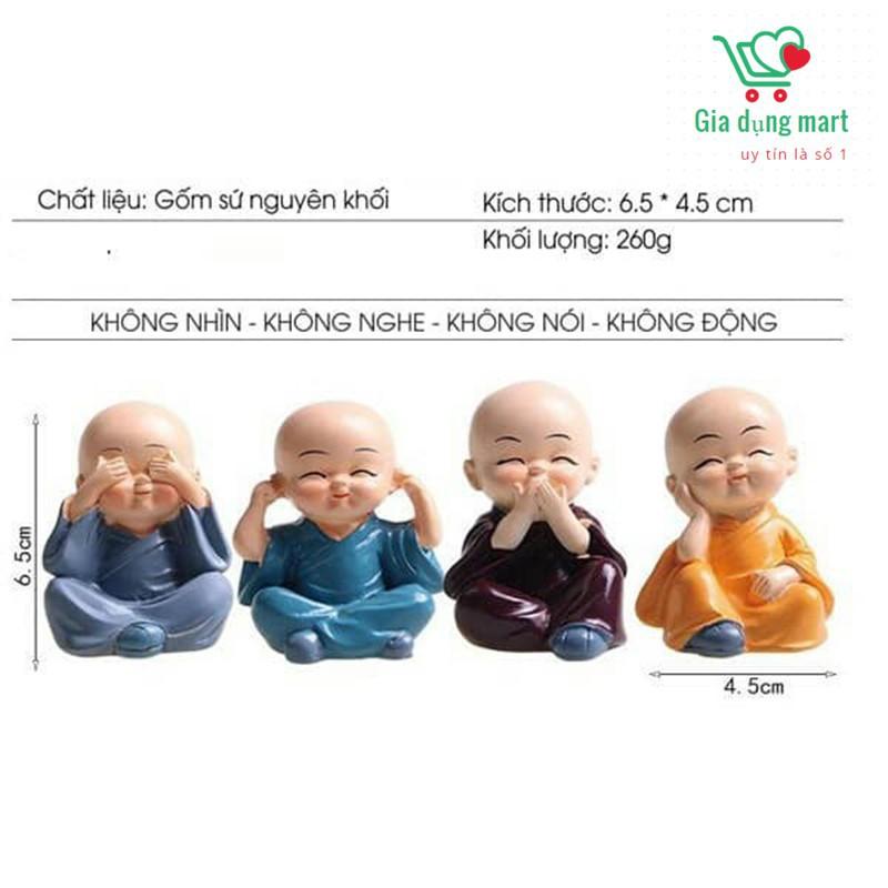 Bộ tượng tứ không 4 chú tiểu