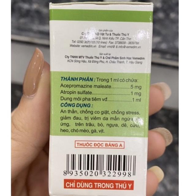 1 lọ PROZIL FORT 50ml an thần chống co giật dành cho trâu bò lợn chó mèo