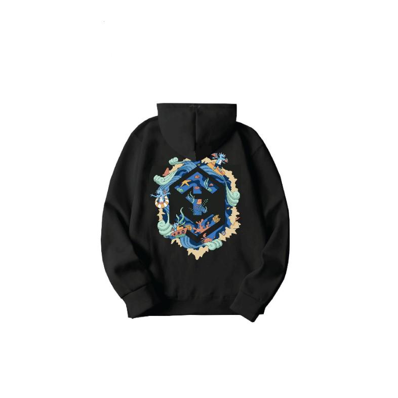 ÁO KHOÁC OTIS CLUB HOODIE SUMMER BEACH ĐEN