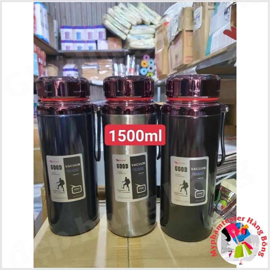 BÌNH GIỮ NHIỆT LẮP KIM CƯƠNG CAO CẤP 1500ml , giữ nóng giữ lạnh