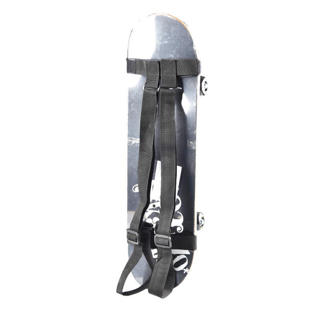 Skateboard Longboard Shoulder Carrier Strap Adjustable Belt Backpack Deck Holder
