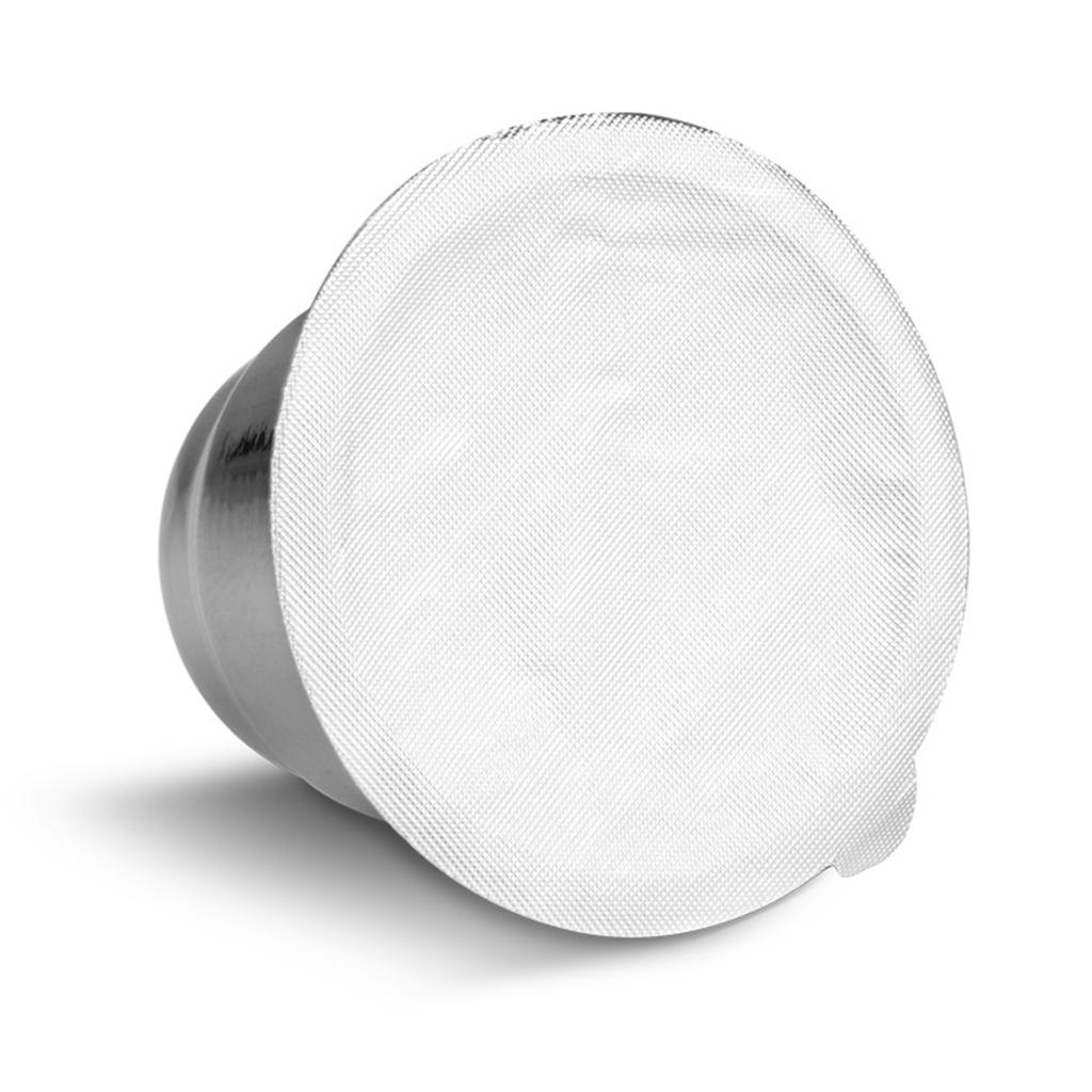 100pcs Single Reusable Cups Filter Aluminum Espresso Lids For Coffee Makers