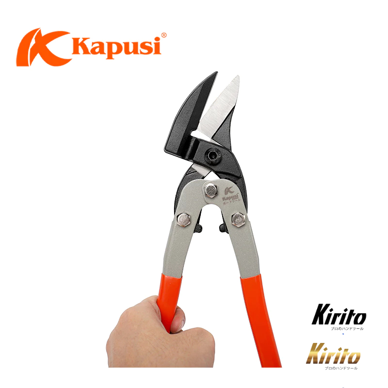 KÉO CẮT TÔN MỎ NGHIÊNG 45 ĐỘ KÍCH THƯỚC 10 INCH HÃNG KAPUSI NHẬT BẢN k0077