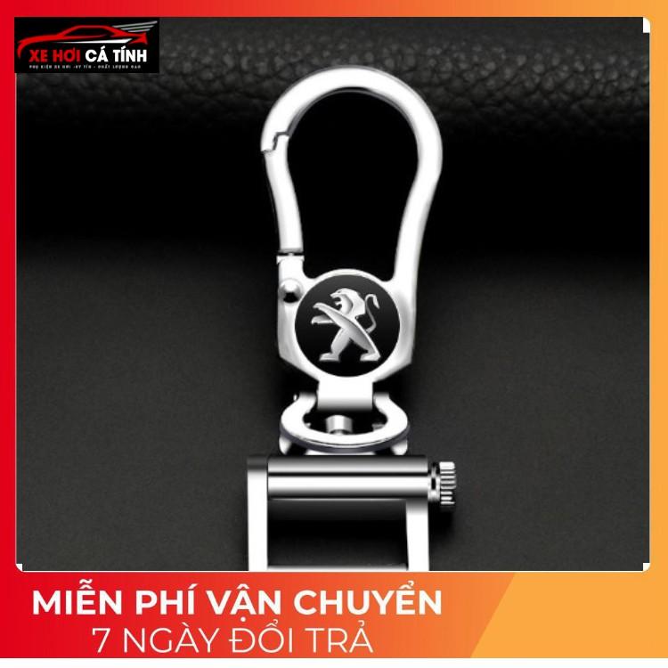 Móc Chìa Khóa ô tô logo Kia đeo chìa khóa thông minh xoay 360 độ