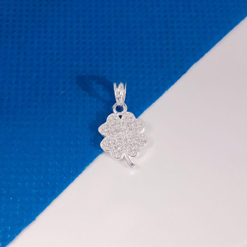 Mặt Dây Chuyền Bạc Đính Đá cao cấp cỏ 4 lá YN JEWELRY