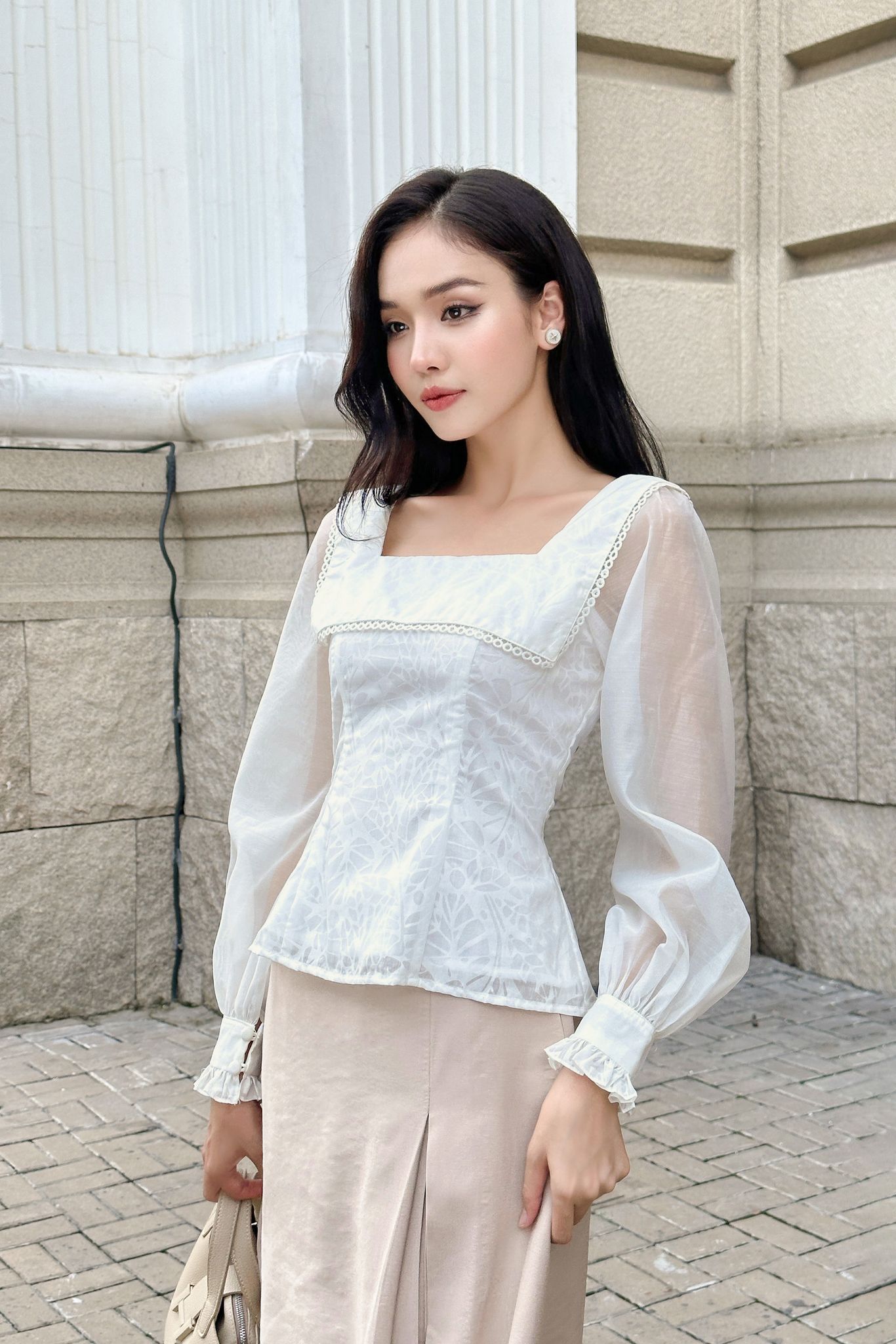 OLV - Áo Kisley White Top