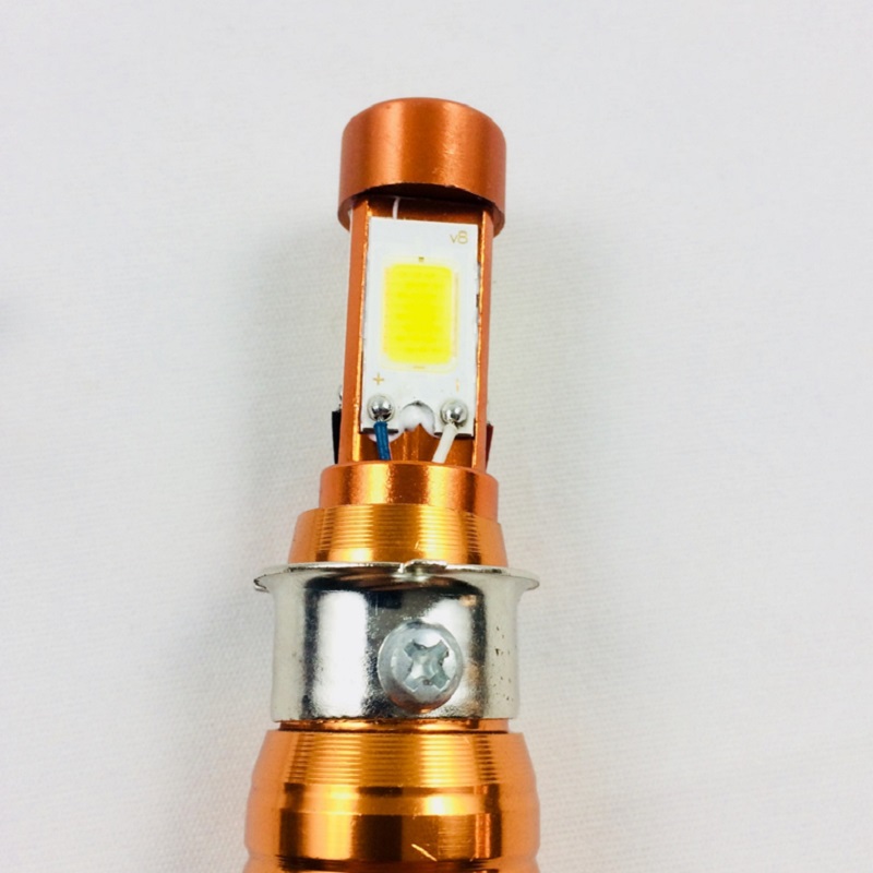 Đèn T19 - 3 LED chân H4 có râu tản nhiệt