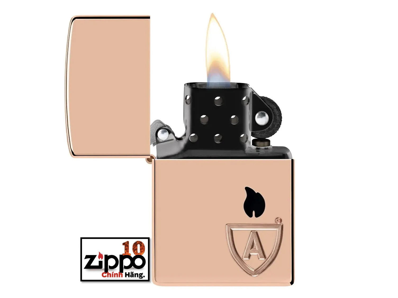 Bật lửa Zippo 46171 – Zippo Armor Solid Copper Case - Chính hãng 100%
