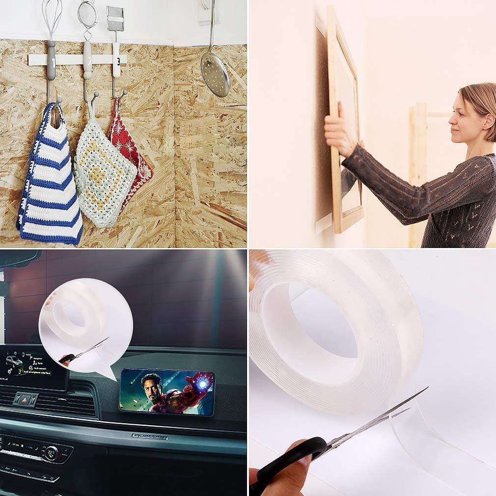 Băng Keo 2 Mặt Siêu Dính Đa Năng Cuộn 3M - 5M