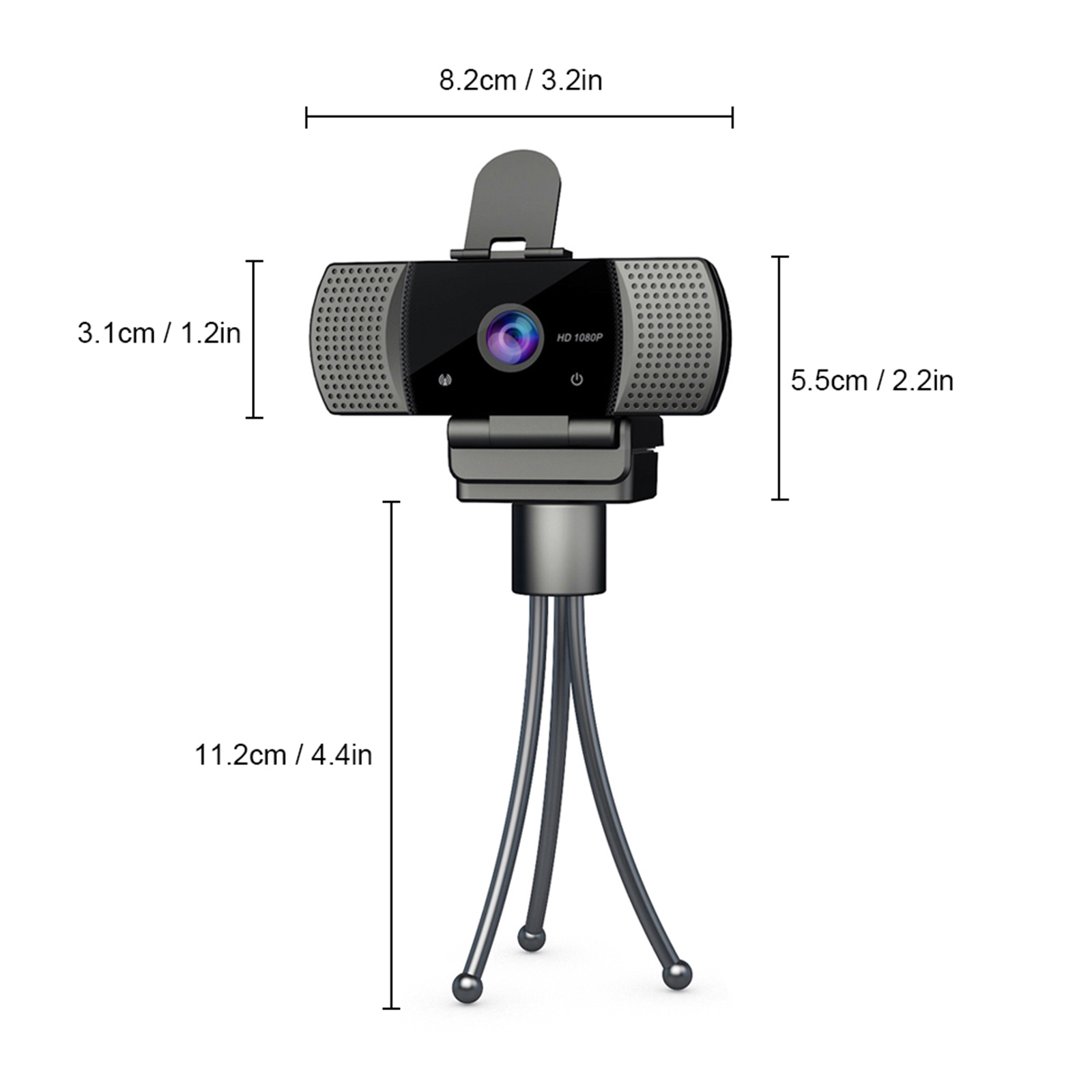 Webcam USB Góc Rộng Full HD 1080p USB2.0 Không Có Ổ Đĩa Với Mic Web Cam Cho Hội Nghị Trực Tuyến Phát Trực Tiếp Trên Máy Tính Xách Tay