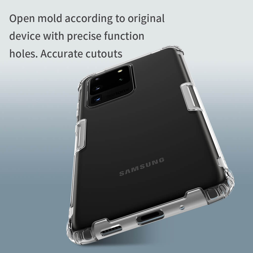 Ốp lưng dẻo cho Samsung Galaxy S20 Ultra hiệu Nillkin mỏng 0.6mm, chống trầy xước - Hàng chính hãng