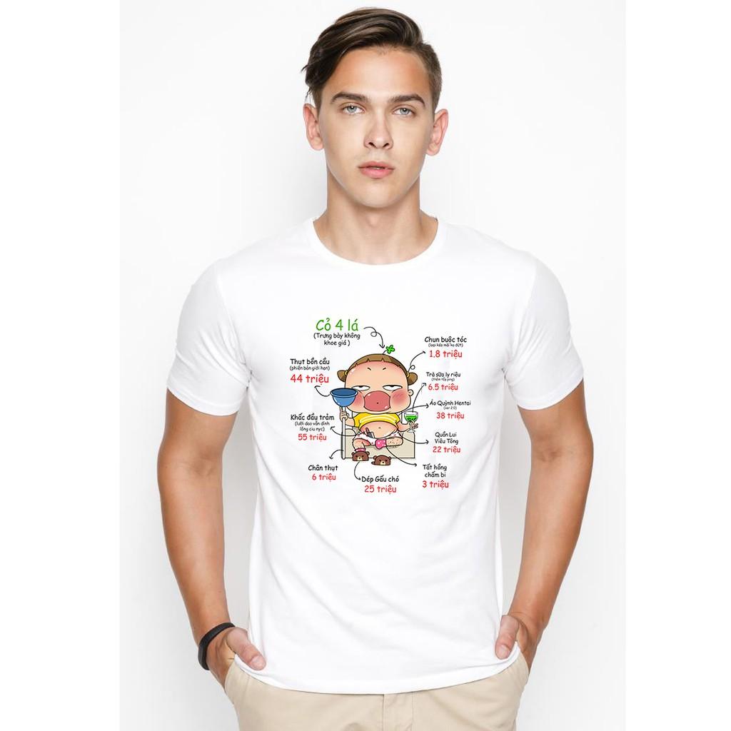 Áo thun nam cao cấp in hình Quỳnh Aka rich kid vải dày mịn
