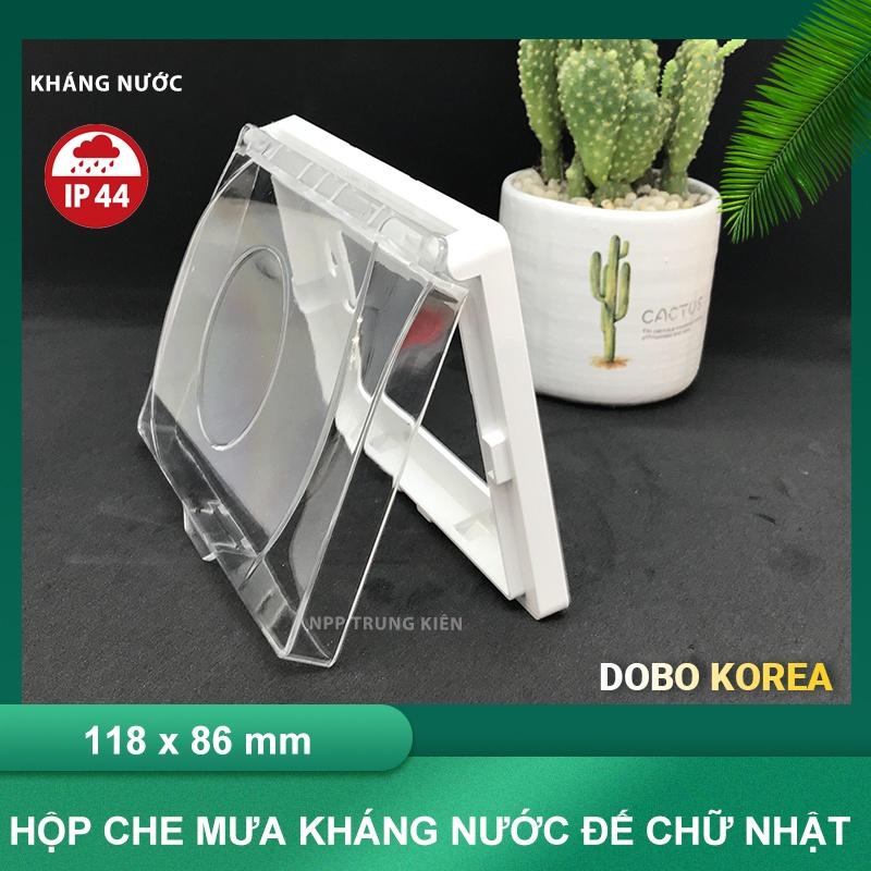 Hộp Chống Nước - Hộp Che Mưa cho ổ cắm điện âm tường hình vuông (Hàng Chính Hãng DoBo Korea - Loại Tốt - Kháng nước IP44