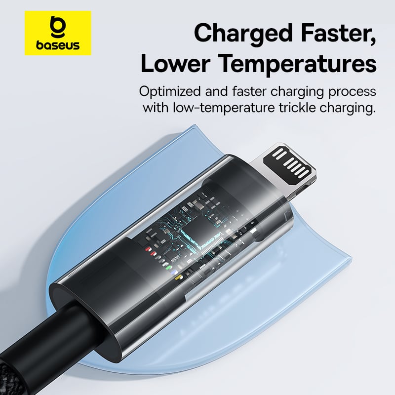Cáp Sạc Nhanh Baseus Gem C to IP 20W (Fast-Charging Data Cable) - Hàng chính hãng