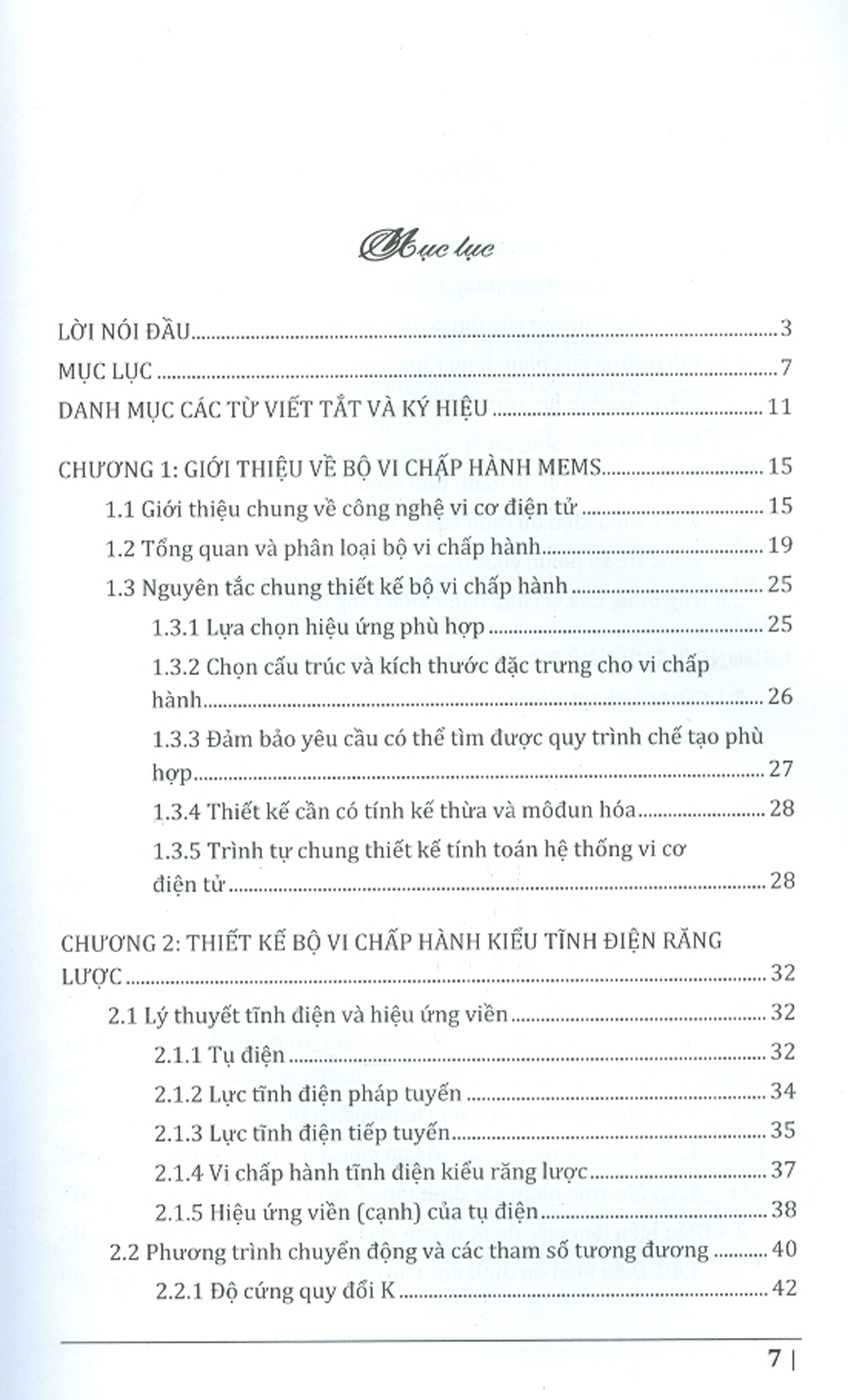 Thiết Kế Và Chế Tạo Các Bộ Vi Chấp Hành Dựa Trên Công Nghệ Vi Cơ Điện Tử MEMS