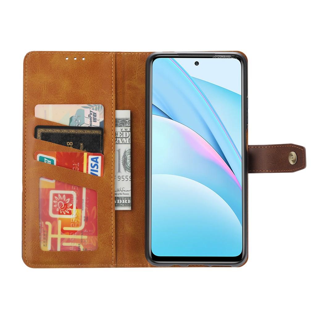 Bao da điện thoại nắp lật đựng thẻ chống sốc Samsung Galaxy A12 A42 A52 A72 A71 A51 A21S A81 A91 A50 A50S A30S